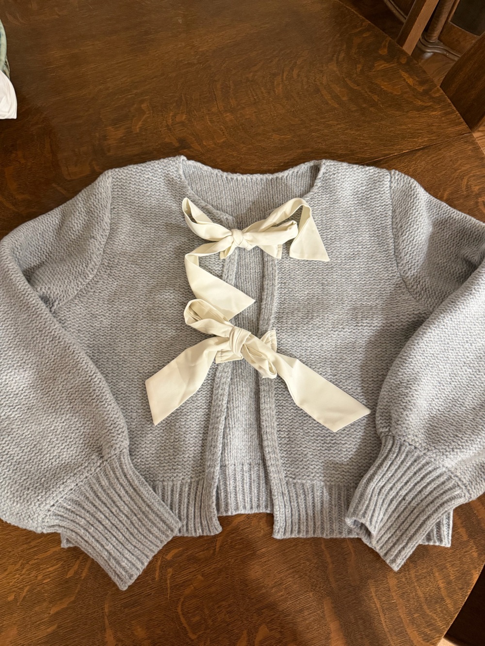 COMMENSE Knit Tie Sweater - L